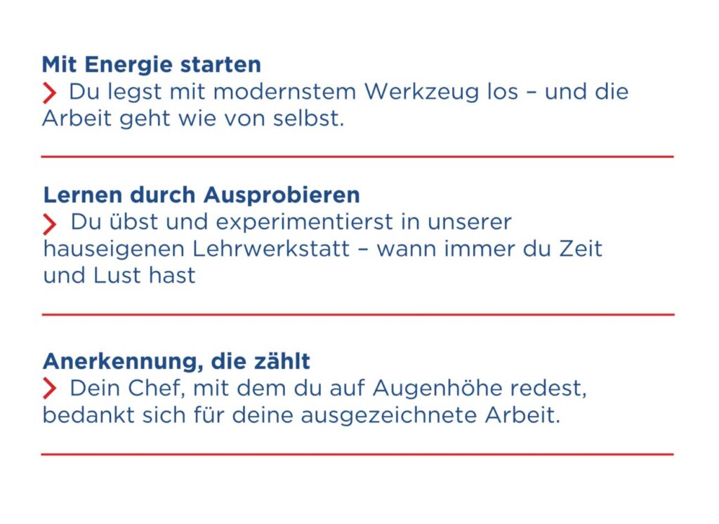 So kannst du dir deinen Arbeitsalltag bei HOWI vorstellen
